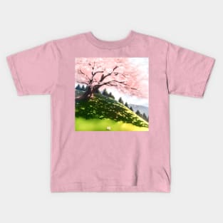 Cherry Blossom Tree Kids T-Shirt